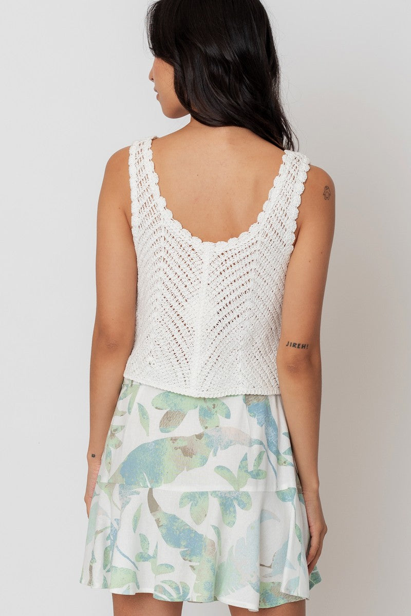 Sleeveless Crochet Top