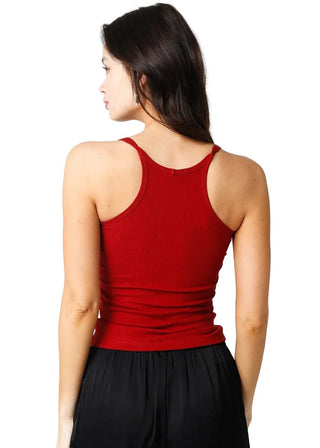 Essential Ribbed Racerback Tank – Ultra - Stretch Layering Staple - Verte Boutique