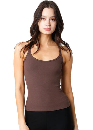 Essential Ribbed Racerback Tank – Ultra - Stretch Layering Staple - Verte Boutique