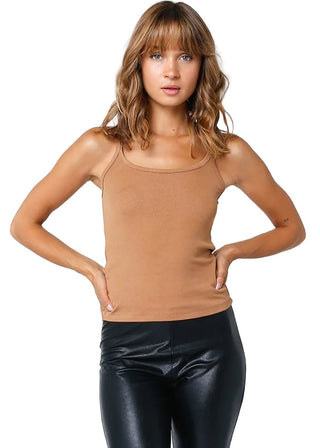 Essential Soft Scoop Tissue Rib Tank - Verte Boutique