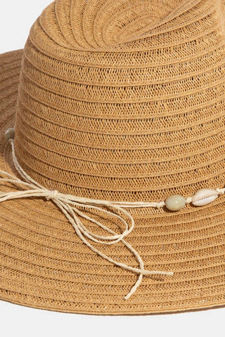 Sea Shell Floppy Straw Hat - Verte Boutique