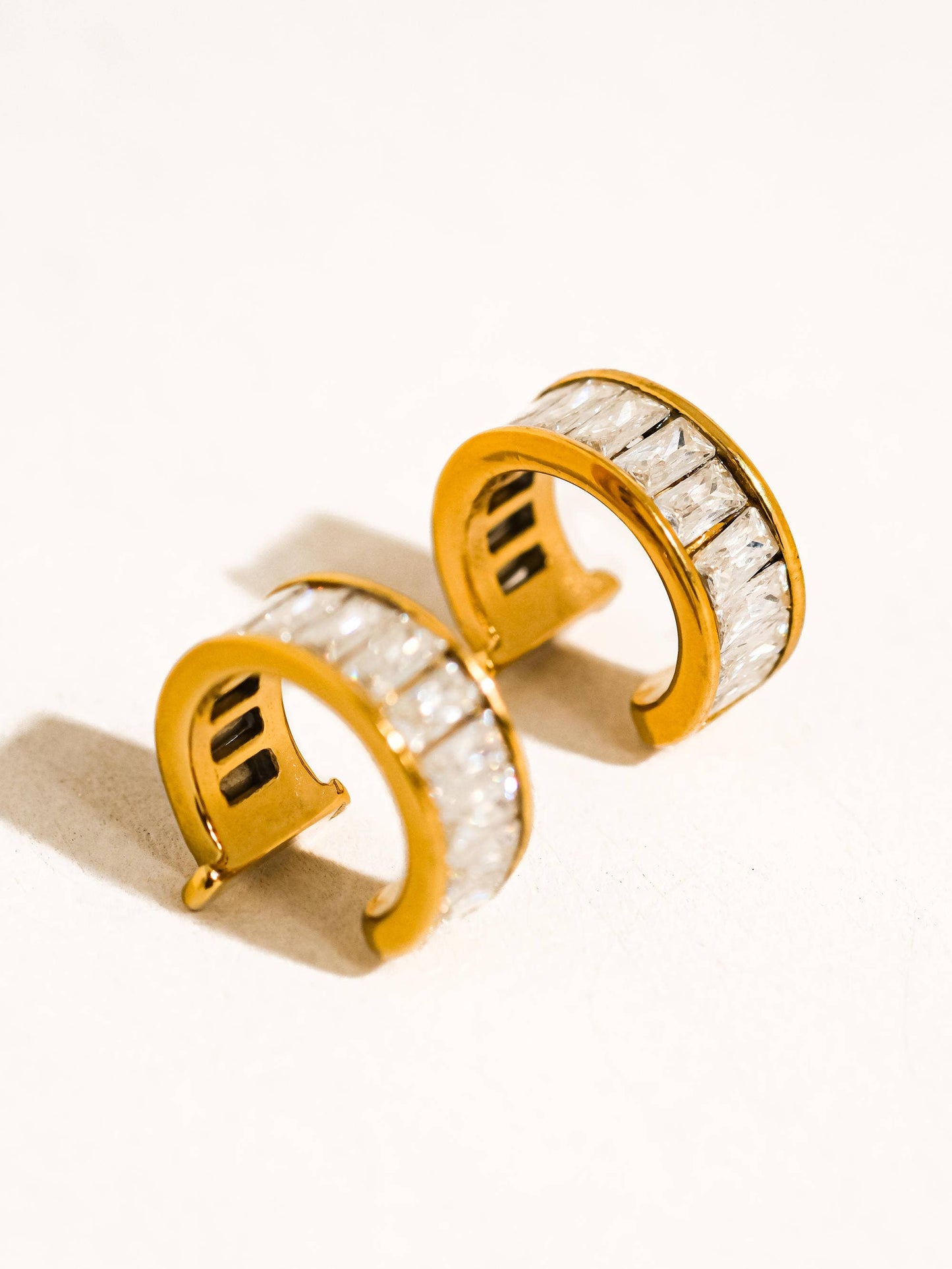 Gold Non-Tarnish Baguette Ear Cuff