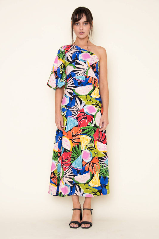One Shoulder Maxi Dress