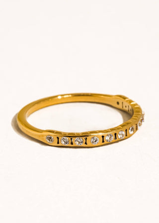 Non - Tarnish Thin CZ Band - Verte Boutique