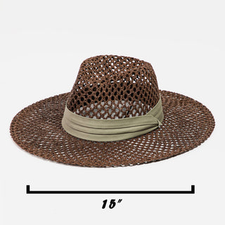 Braided Weave Sun Hat - Verte Boutique