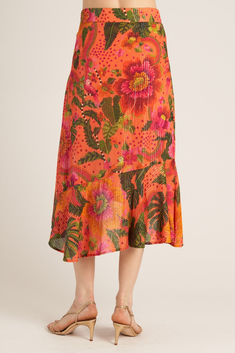 Tropical Midi Skirt