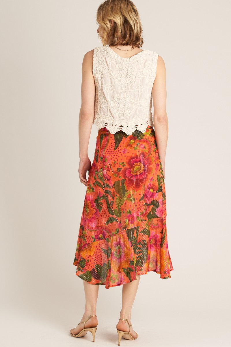 Tropical Midi Skirt