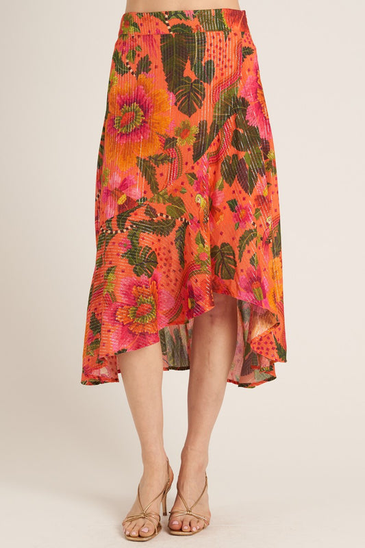 Tropical Midi Skirt