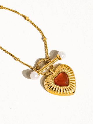 Vintage Heart Chain Necklace - Verte Boutique
