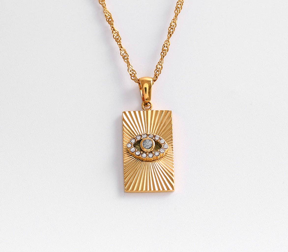 Evil Eye Talisman Tag Pendent