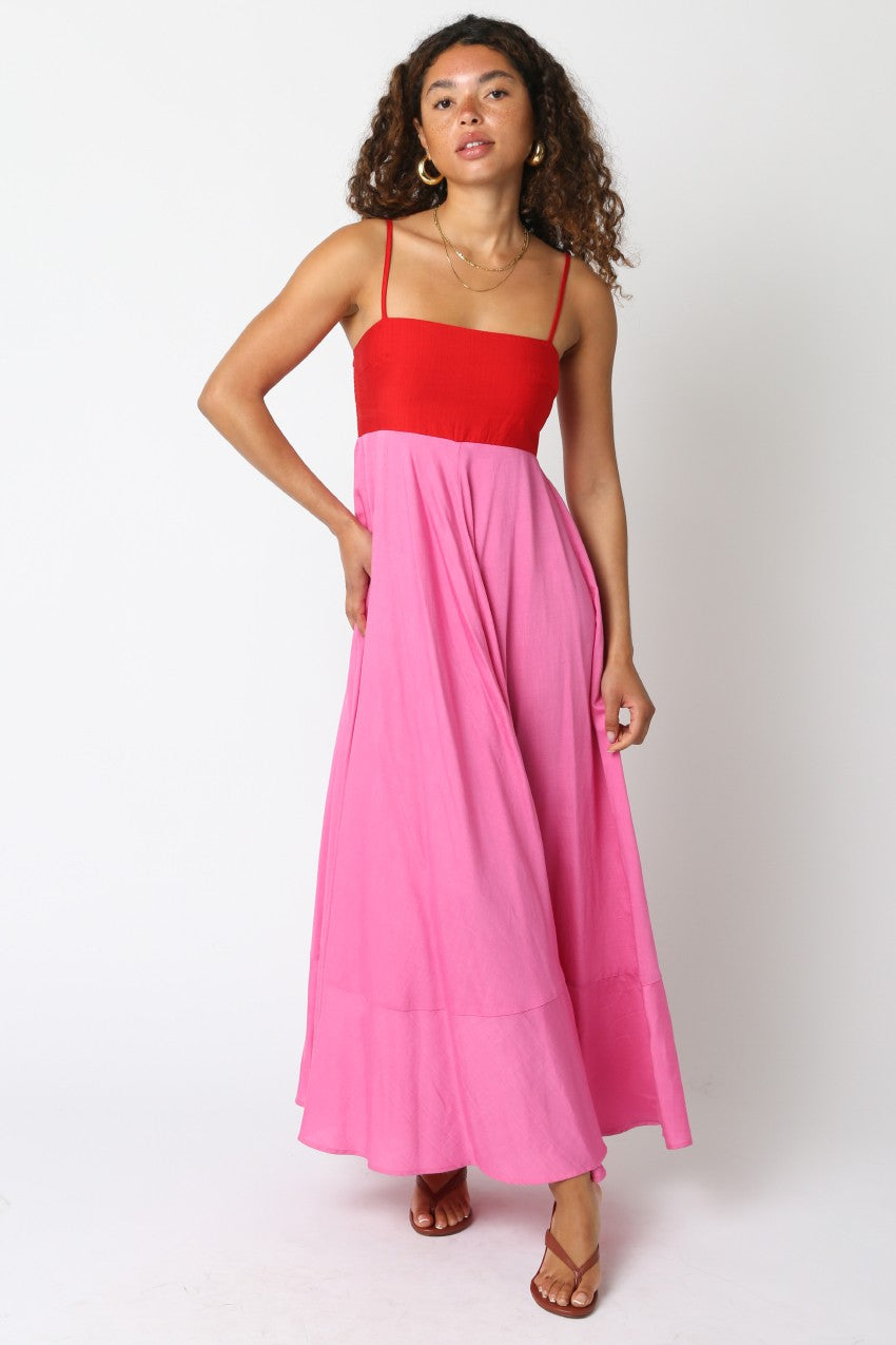 Colorblock Maxi Dress