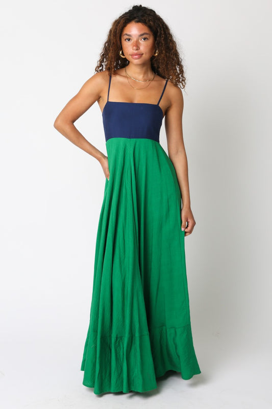 Colorblock Maxi Dress