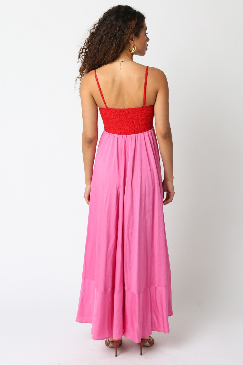 Colorblock Maxi Dress