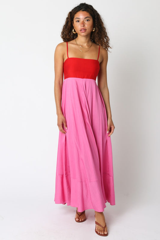 Colorblock Maxi Dress