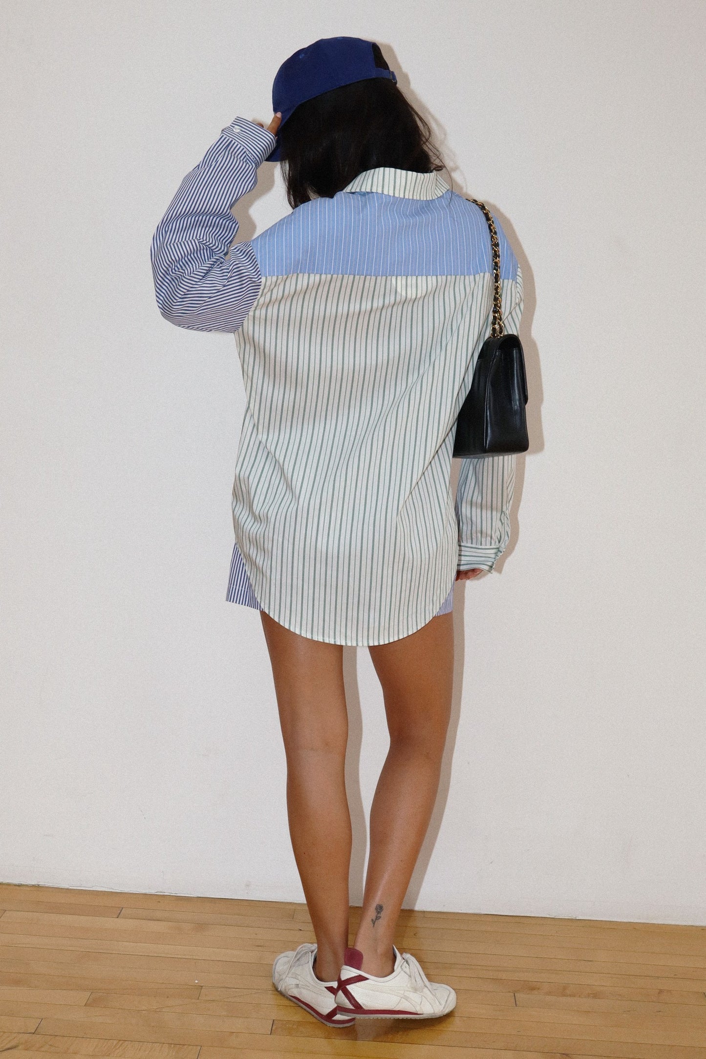 Mixed Stripe Patch Pocket Shirt