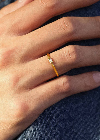 Minimalist Thin CZ Band - Verte Boutique