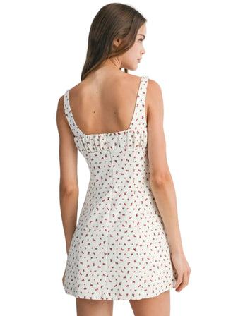 Sweetheart Ditsy Floral Mini Dress - Verte Boutique