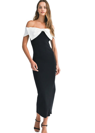 Bow Maxi Dress - Verte Boutique