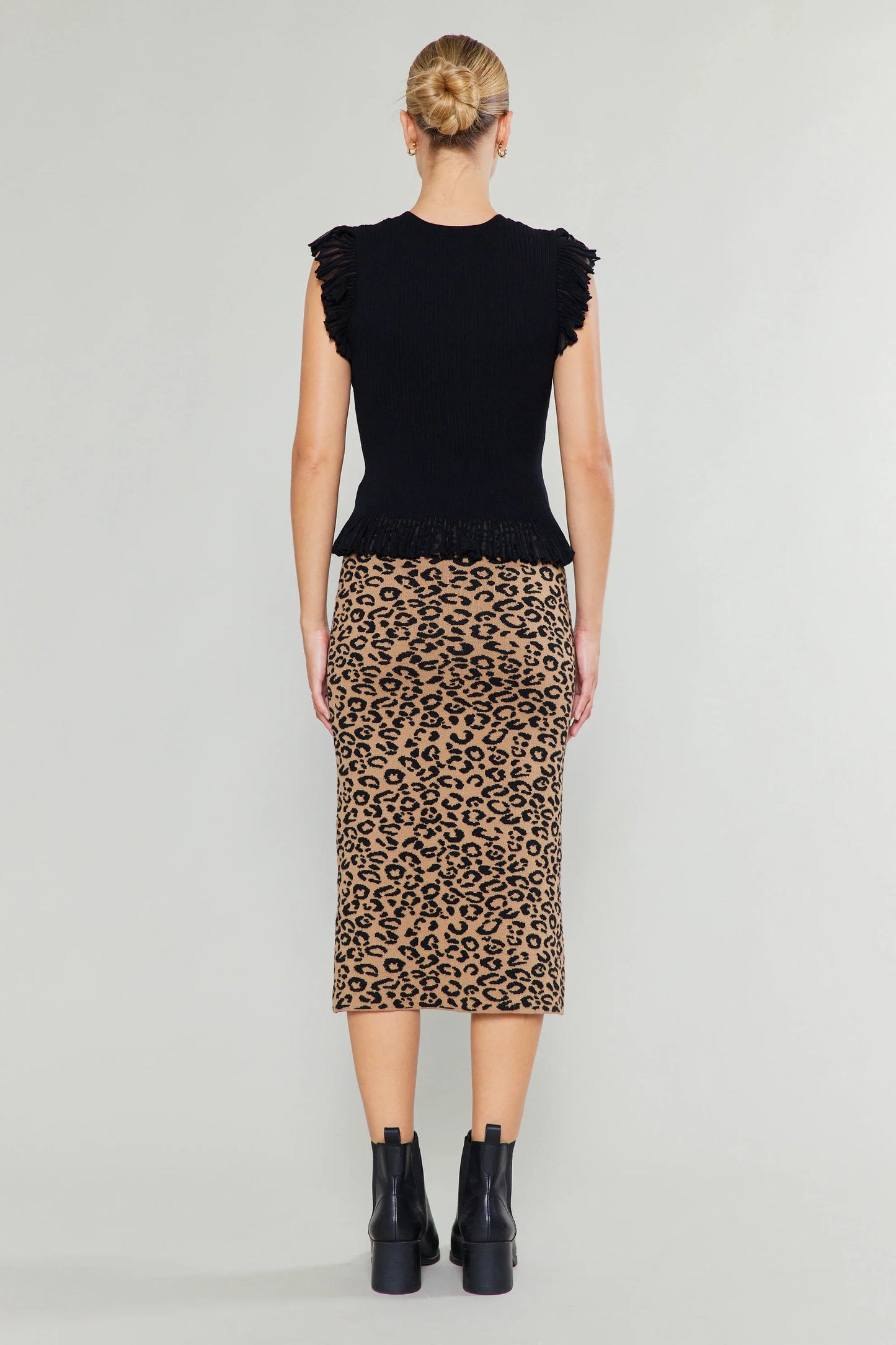 Leopard Midi Skirt