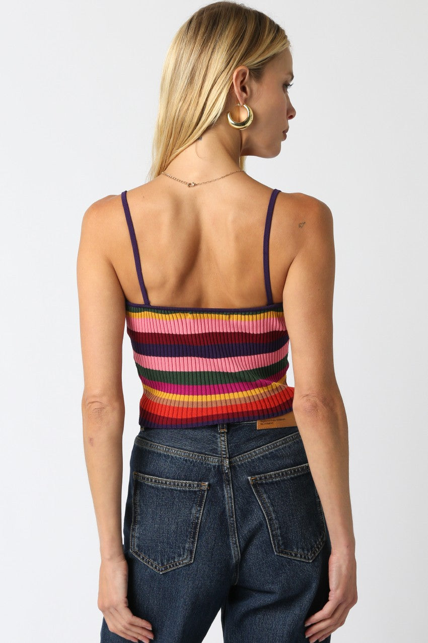 Wide Rib Rugby Stripe Tank