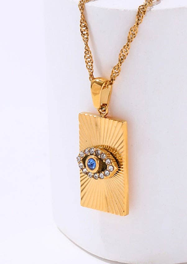 Evil Eye Talisman Tag Pendent