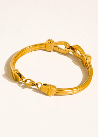 Gold Non - Tarnish Knot Link Bracelet - Verte Boutique