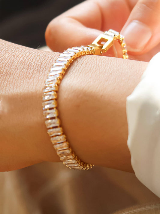 Rectangle Tennis Bracelet
