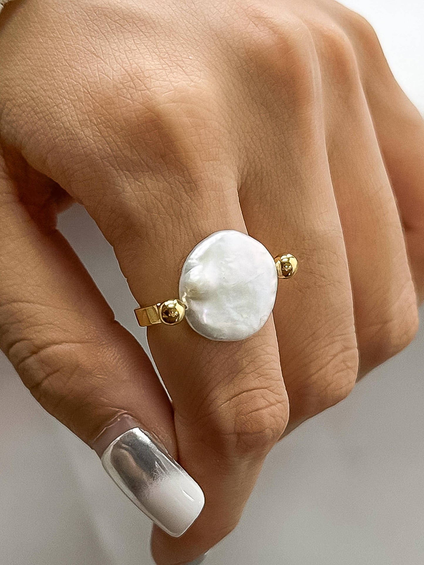 Baroque Pearl Ring
