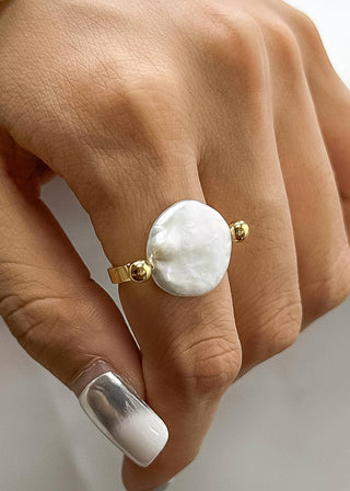 Baroque Pearl Ring - Verte Boutique