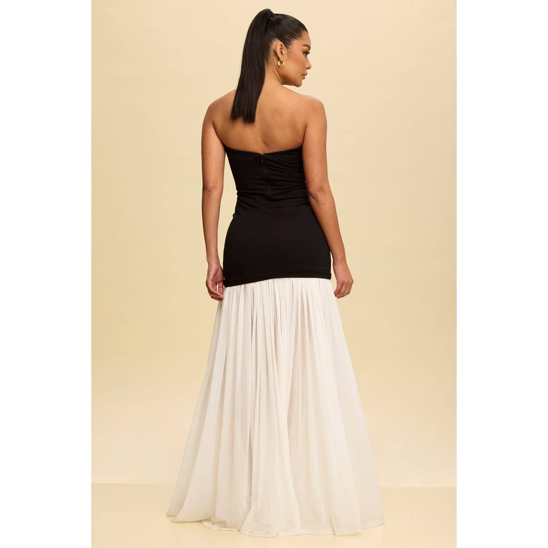 Chiffon Bottom Maxi Dress