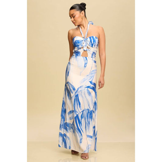 Mykonos Halter Maxi Dress