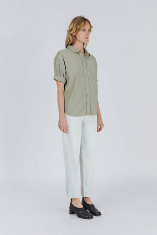 Short Sleeve Button Up Shirt - Verte Boutique