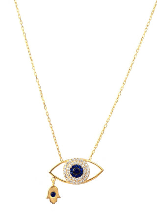 Glitzy evil eye necklace - Verte Boutique