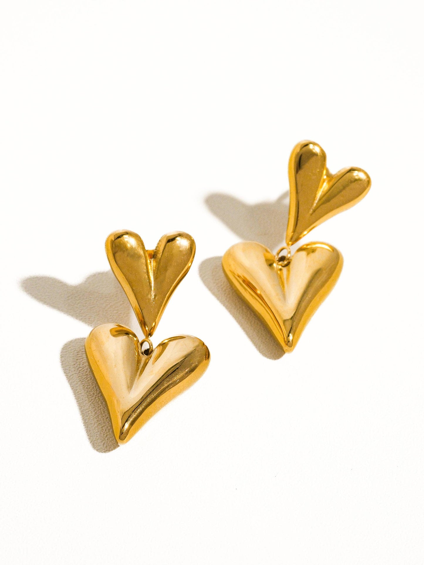 Layered Heart Earring