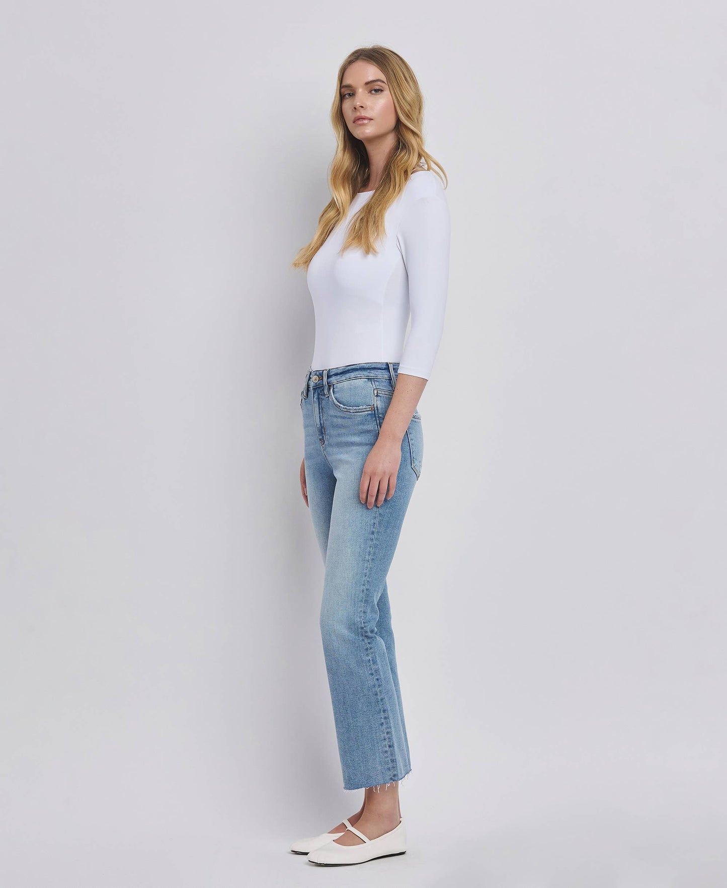 High Rise Kick Flare Jeans