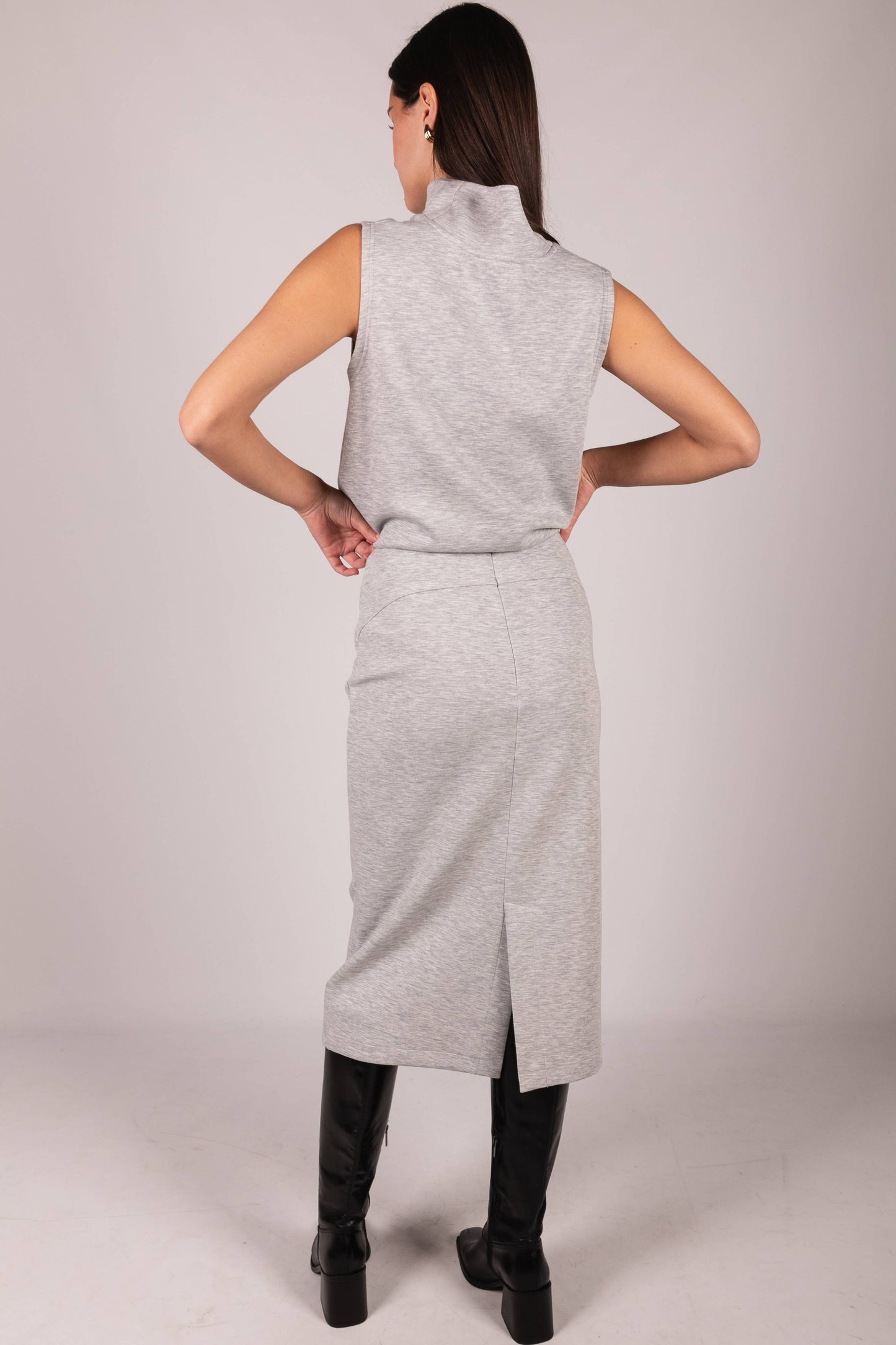 Butter Modal Back Slit Pencil Skirt