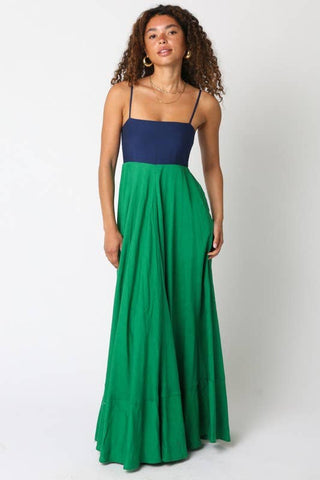 Colorblock Maxi Dress - Verte Boutique