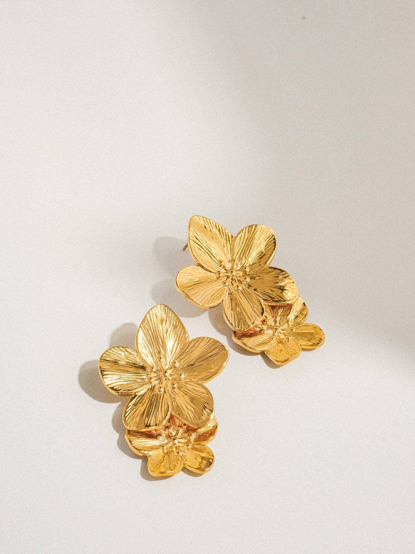 Stacked Flower Earring