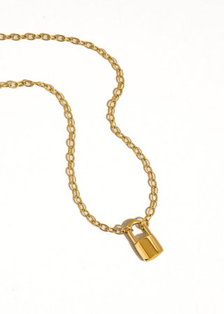 Lock Chain Necklace - Verte Boutique