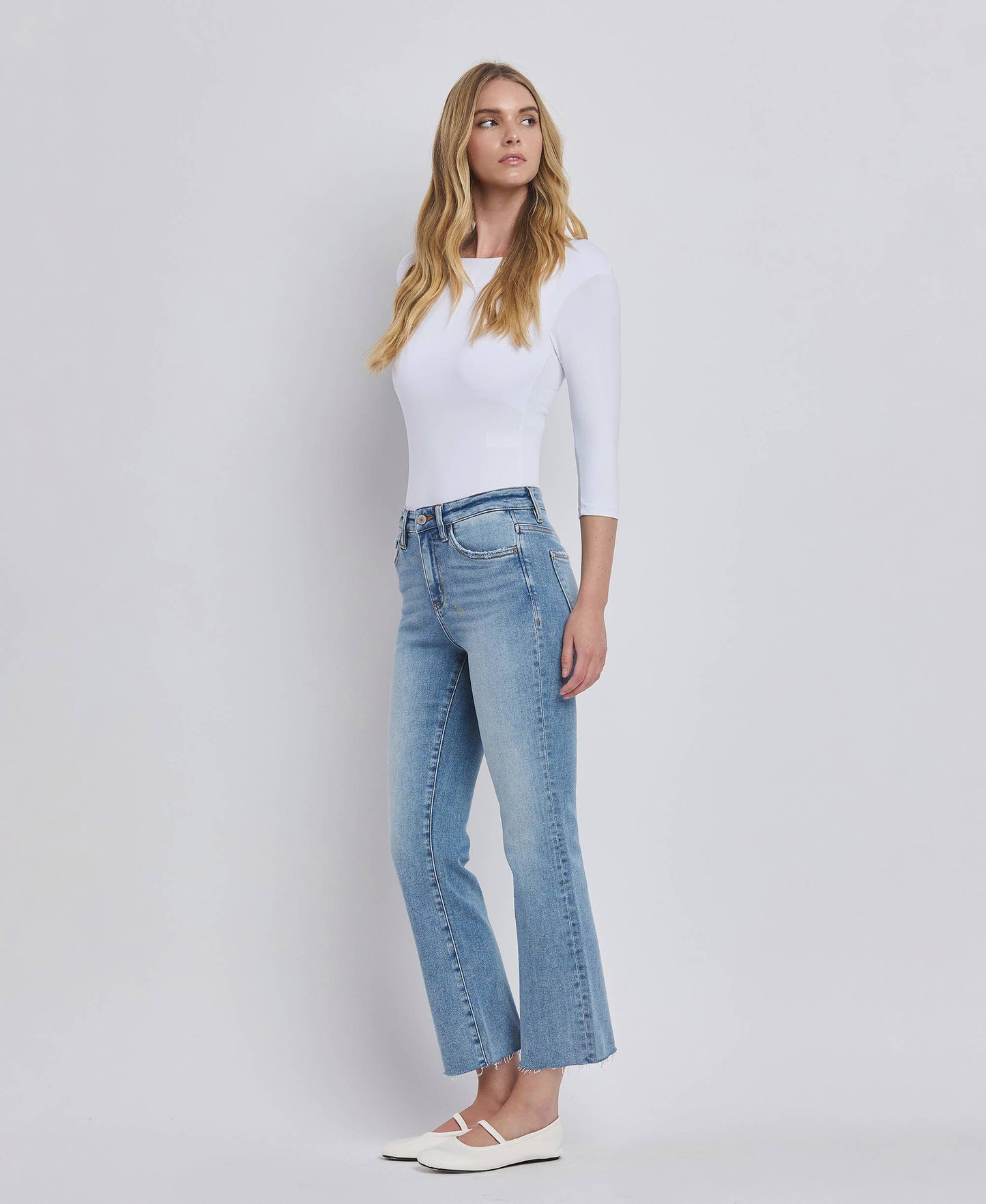 High Rise Kick Flare Jeans