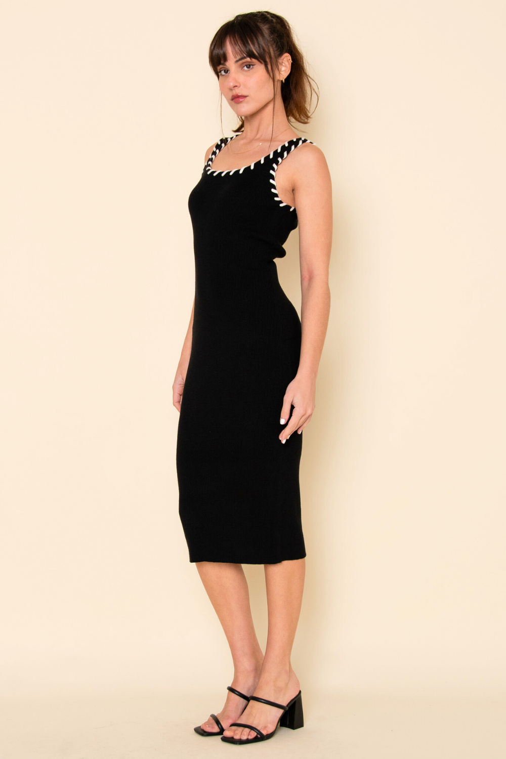 Baseball Stitch Midi Dress