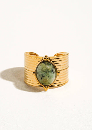 Bold Stone Adjustable Ring - Verte Boutique