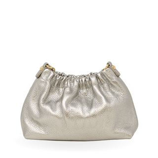 The Sofia Italian Leather Ruched Clutch & Convertible Crossbody Bag - Verte Boutique