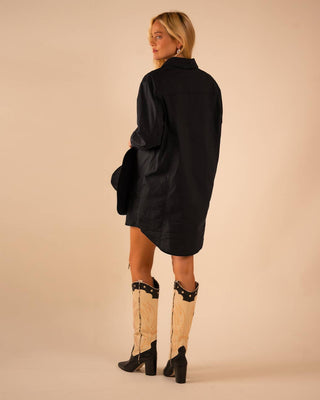 Poplin Shirt Dress - Verte Boutique