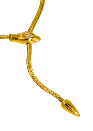 Serpent Y Lariat Necklace - Verte Boutique