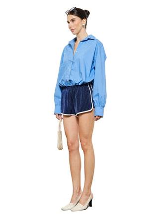 Modern Cotton Poplin Cropped Button - Down - Verte Boutique