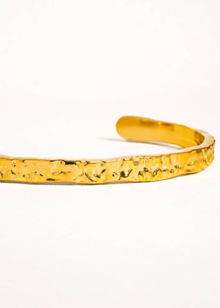 Textured Thin Bangle - Verte Boutique