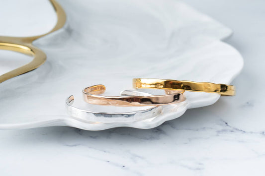 Hammered Adjustable Bangles