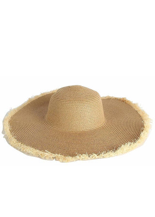 Straw Fringe Beach Hat - Verte Boutique