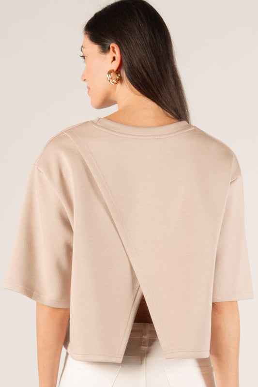 Butter Modal Overlap Back Detail Top